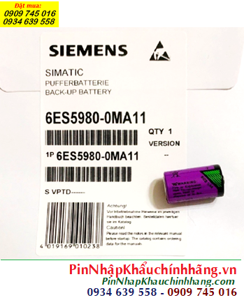 Siemens 6ES5980-0MA11; Pin nuôi nguồn Siemens 6ES5980-0MA11 lithium 3.6v chính hãng (Xuất xứ ISRAEL)